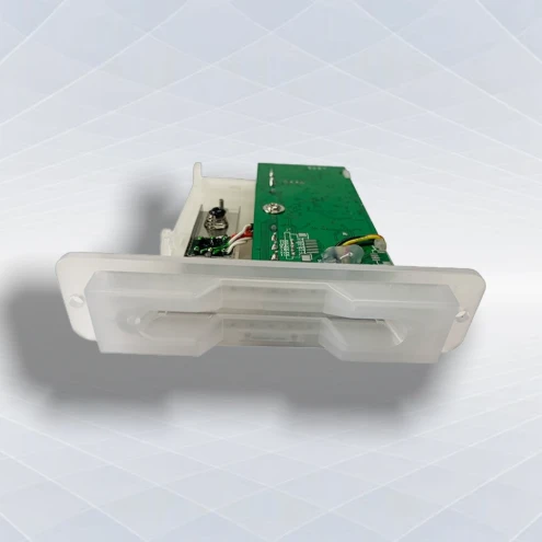 RS232/USB Half-Insert Magnetic Card Reader With Triple Tracks Semi-Transparent Bezel&LED price