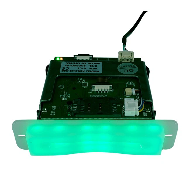 Manual Insertion Kiosk IC RF RGB Bezel Magnetic Card Reader Writer